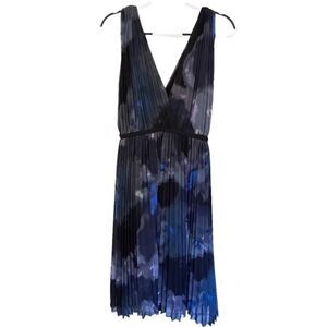 Wilfred Black and Blue Midi Dress size XXS